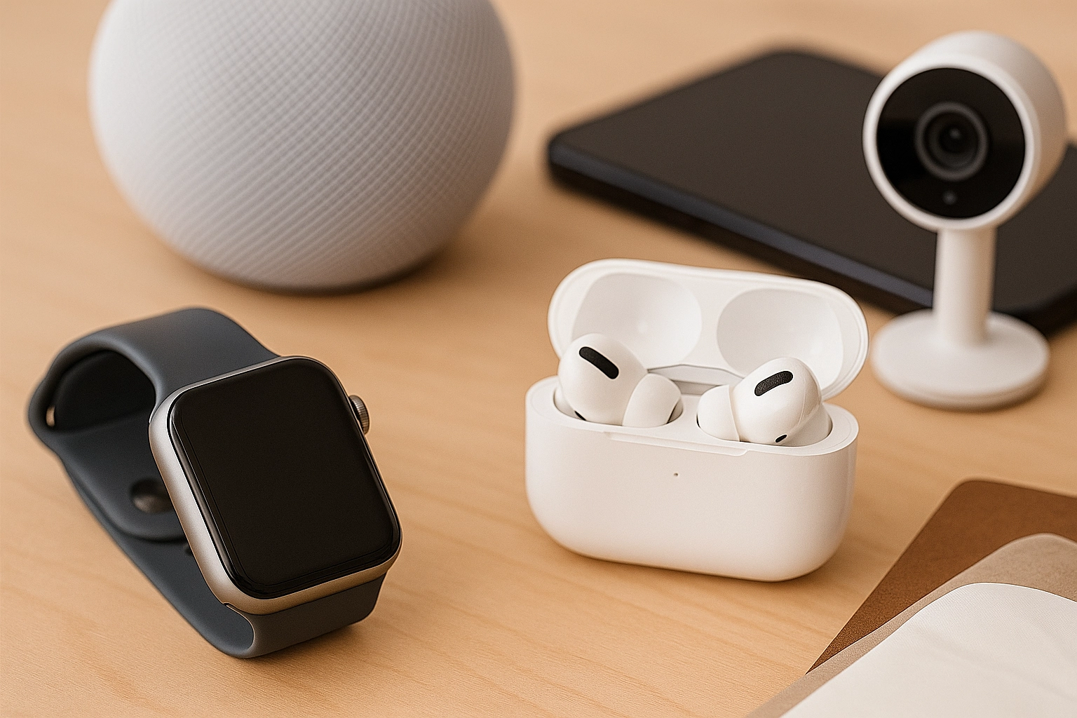 Connected devices and smart gadgets illustrating VTK Global Supply’s High-Tech & AI sector