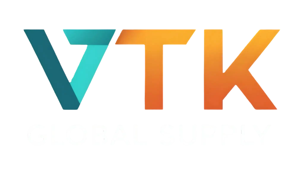 Official VTK Global Supply logo – French–Chinese company specializing in sourcing and international logistics